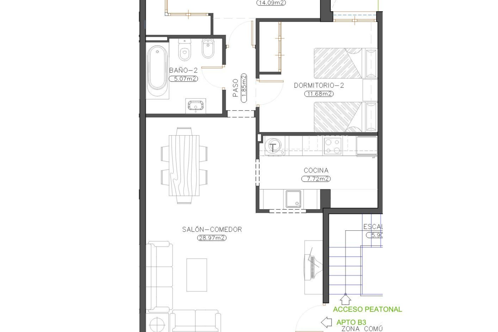 Neue Gebäude - Wohnung -
herrerías