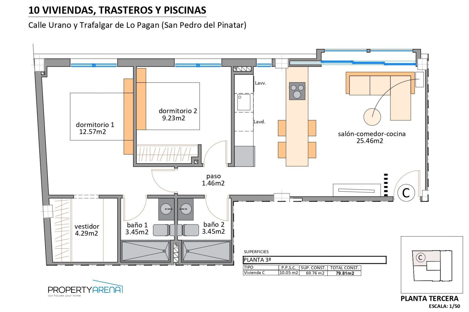 New Build - Penthouse -
lo pagán (san pedro del pinatar)
