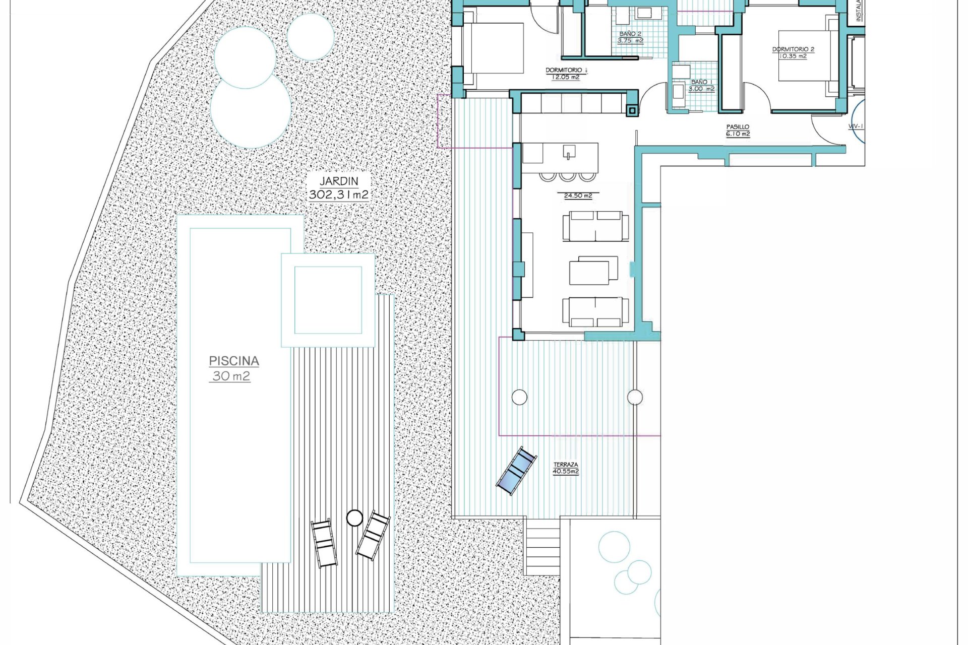 Obra nueva - Villa -
santa rosalia